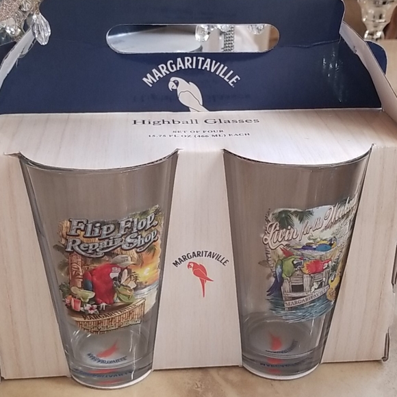 Margaritaville Dining Margaritaville Set Of 4 Highball Glasses